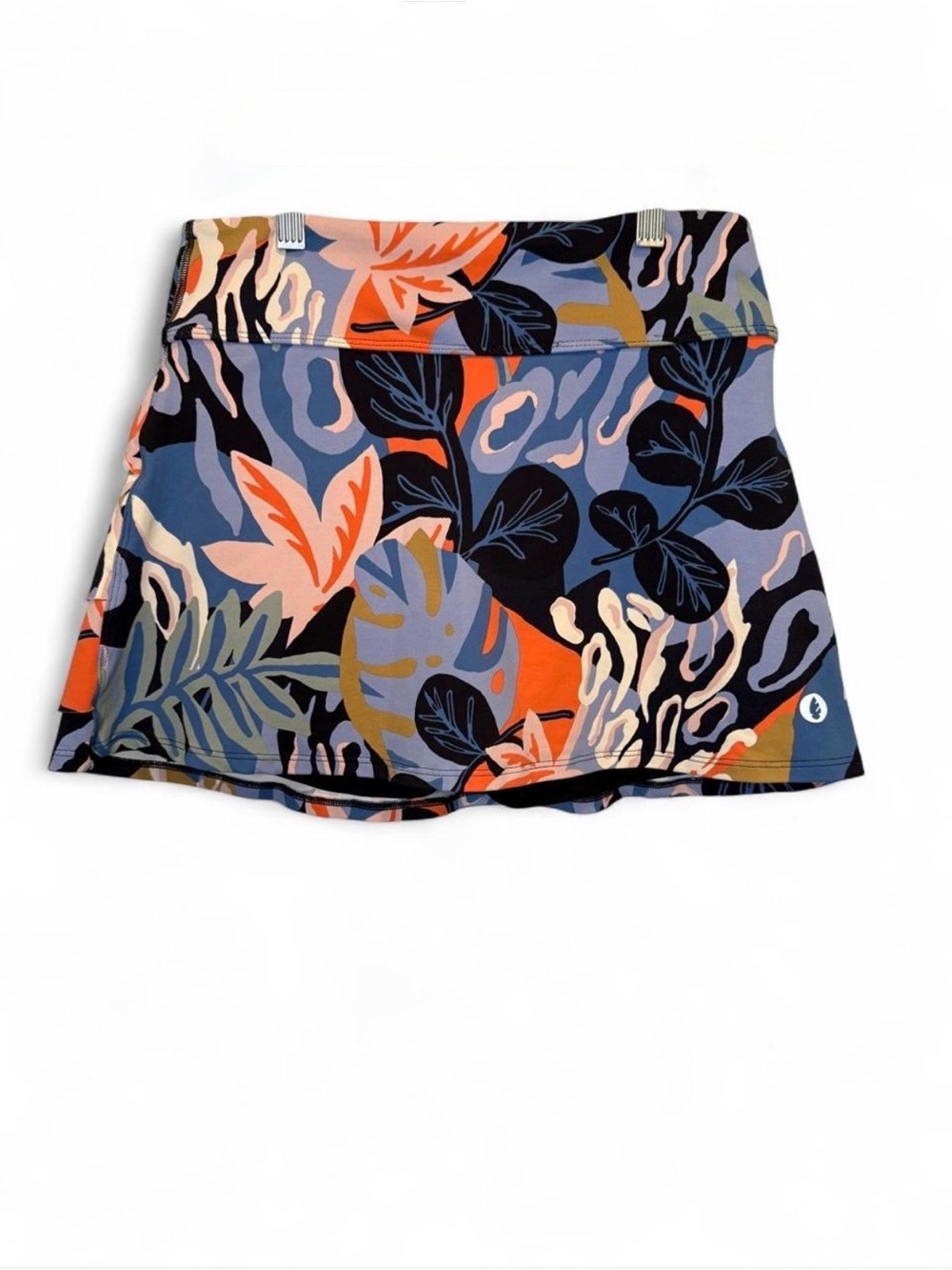 Dona Jo Ruffle Back Skort Tam Print Medium Athletic Activewear Preppy